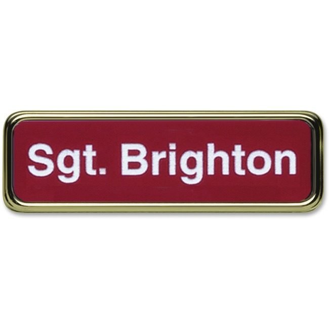Shachihata / Xstamper Badge Name Framed 1"X3" Gd XSTJ60