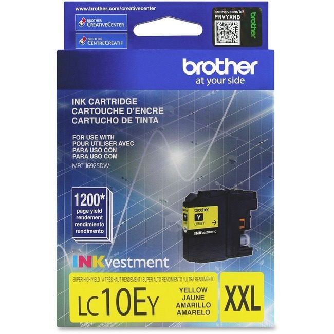 Brother International Crtdg Ink Yw XXL BRTLC10EY