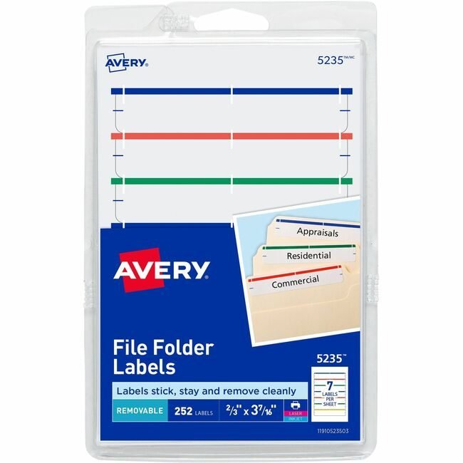 Avery Products Corporation Label Rmv Dot 7UP AVE05235