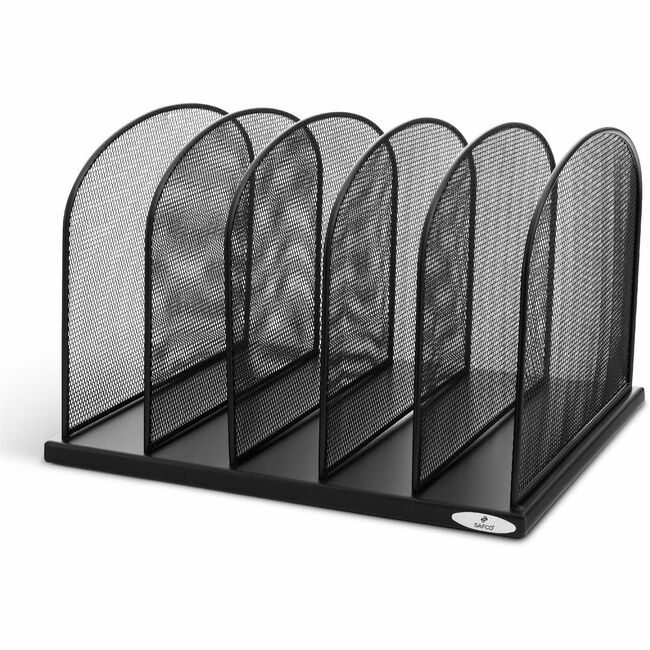Safco Products Organizer Dsk 5UPRT Mesh SAF3256BL