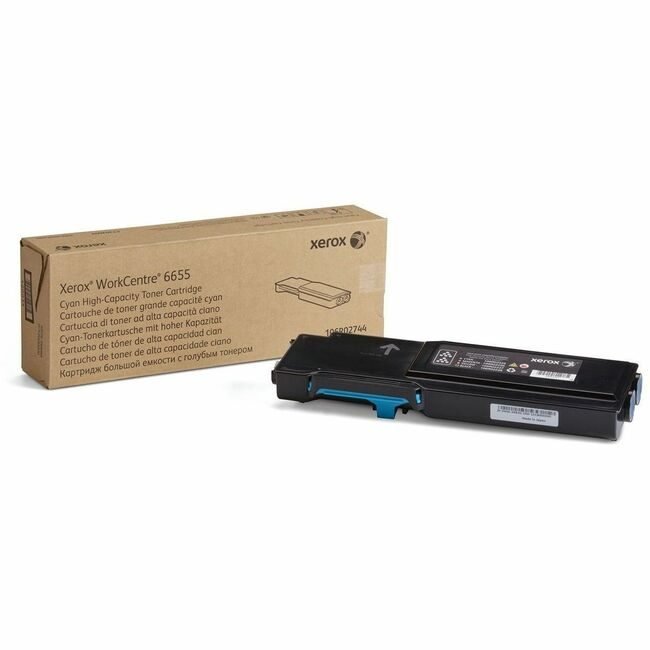 Xerox Corporation Toner WC6655 Cyn Hicap XER106R02744