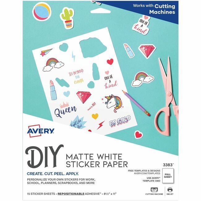 Avery Products Corporation Sticker Paper Ij We AVE03383