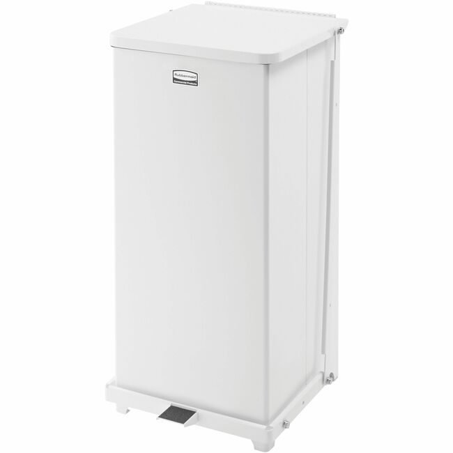 Rubbermaid Commercial Products Receptacle Step-On 13GAL We RCPST24EPLWH