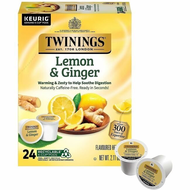 Twinings North America Kcup Tea Lmn&Ginger 24/BX TWG11019
