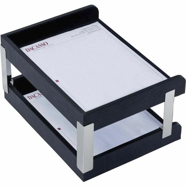Dacasso Tray Lthr Letter Double Side Load DACA1073