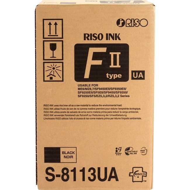 RISO Crtdg Ij 220 590 Black 2 Pack RSGS8113U