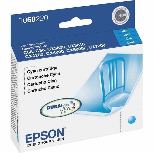Epson America Crtdg SC68/88 CX48/7800 Cyn EPST060220-S