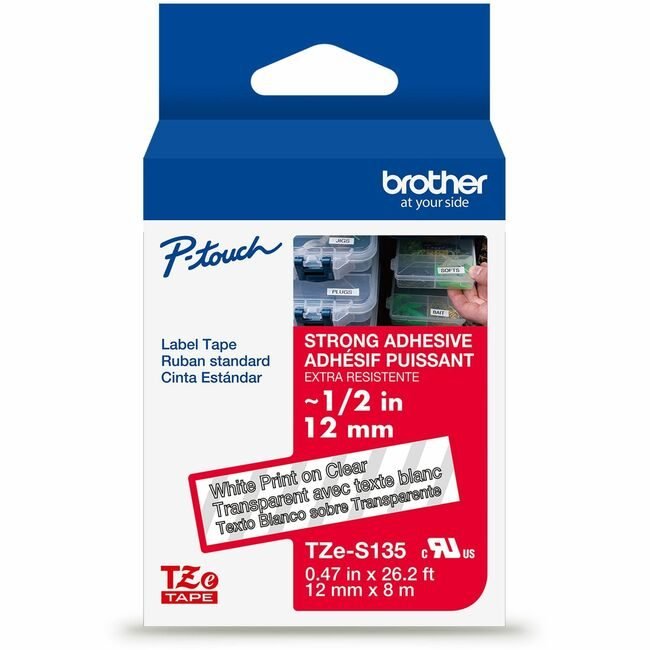 Brother International Tape Indust 1/2"-WE/CL BRTTZES135G