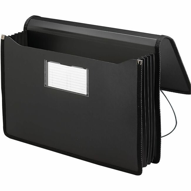 Smead Manufacturing Co. Wallet Exp Legal Pro 5.25" Black SMD71510