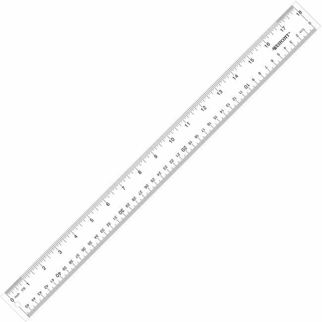 Acme United Corporation Westcott / Ruler Acrylic See-Thru 18" ACM10564