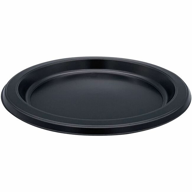 Genuine Joe Plates Rnd Plastic 7"-BLK GJO10332