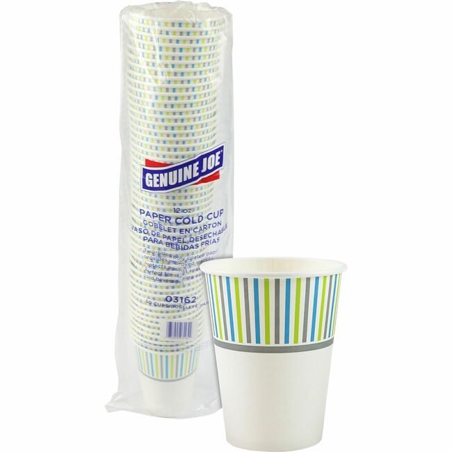 Genuine Joe Cup Cold Paper 12OZ 50 Pack GJO03162