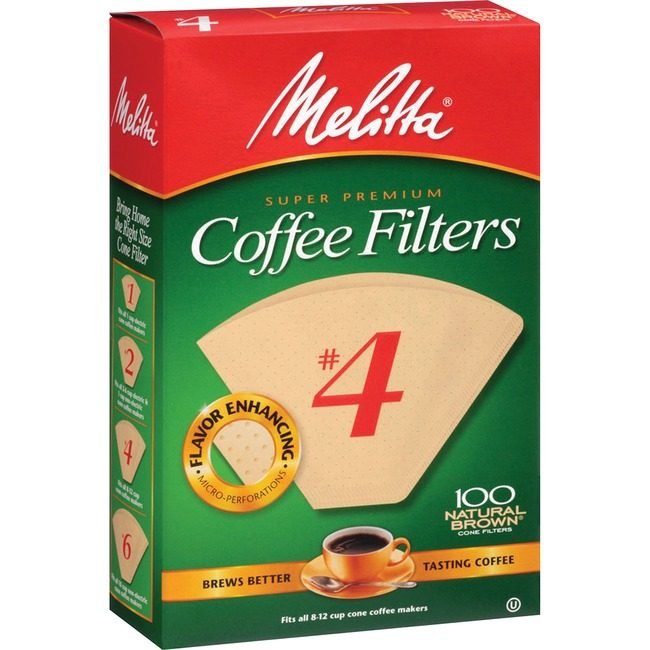Melitta Filter Coffee Cone #4 100 Count MLA624602