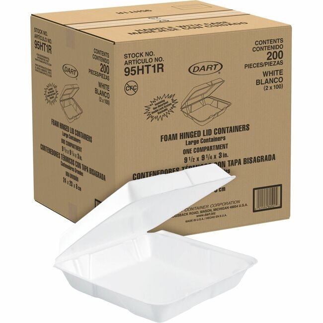 Dart Container Corporation 1COMP Lge 200 Count DCC95HT1R