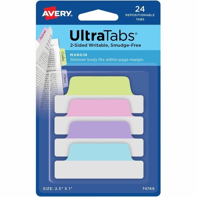Avery Products Corporation Divider Ultratab Mgn 24TAB AVE74769