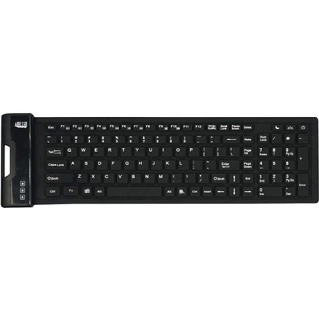 Adesso Kboard Antimicrobl Flex Black ADEAKB222UB