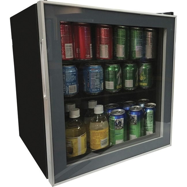 Avanti Products Refrigerator 1.6CF Glass Black AVAARBC17T2PG