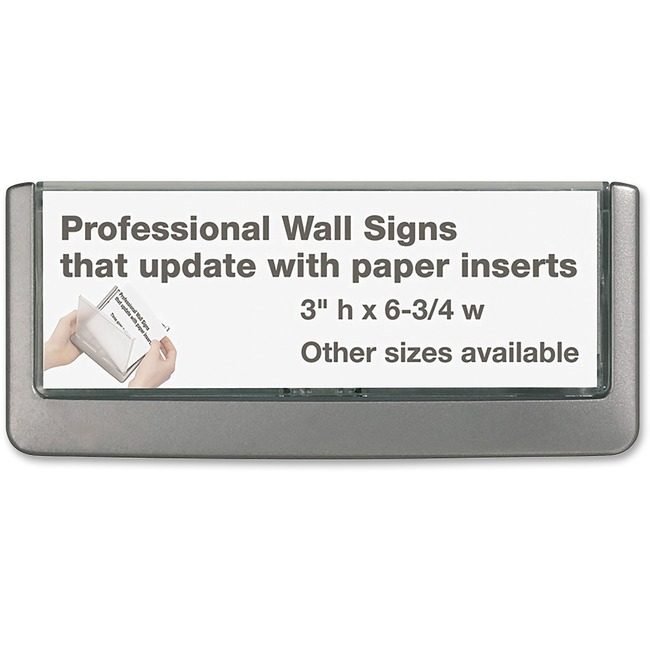 DURABLE Sign CLICK 3"H X 6-3/4"W DBL4976-37