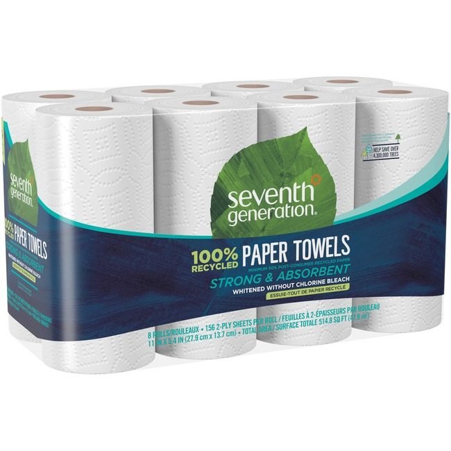 Seventh Generation Towel Paper Recyl 8RLS SEV13739