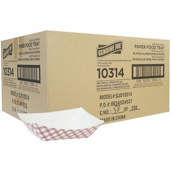 Genuine Joe Tray Food Paper 3LB 500 GJO10314