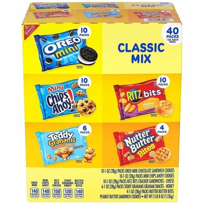 Varies / verify SKU SKU-LEVEL VERIFICATION REQUIRED Food Nabisco Mix 40 Count GRR22000086