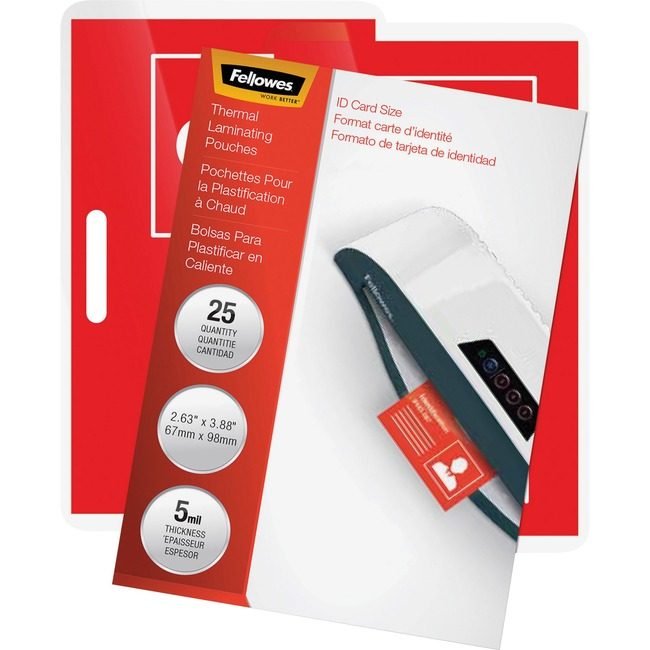 Fellowes Brands Pouch Laminate Id Badge 5ML FEL52007