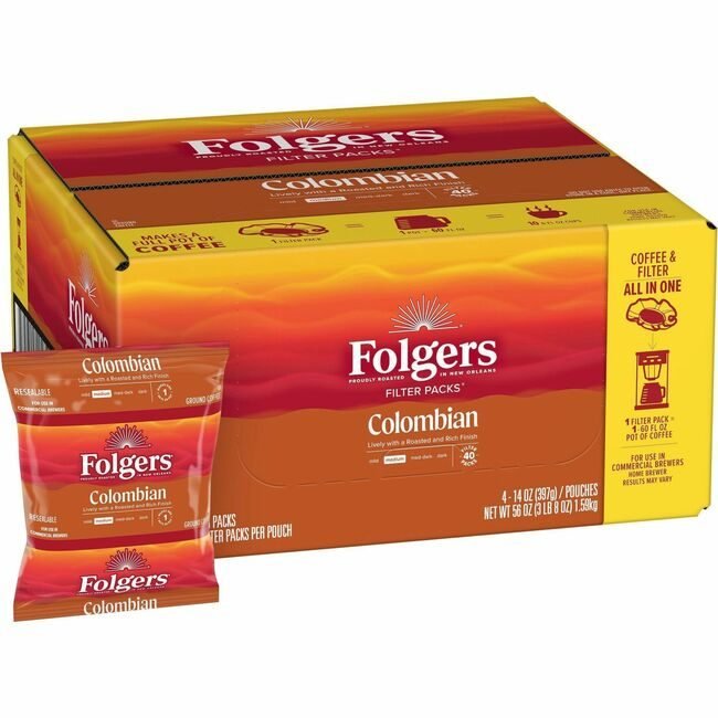 The J.M. Smucker Company Folgers Filterpack Coffee Clmbn FOL10107