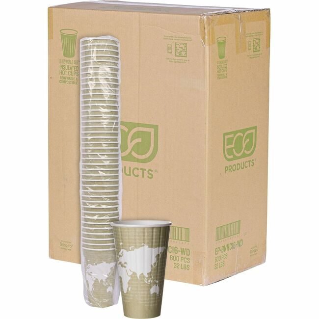 Eco-Products Cup 16OZ INSULATED Lgn ECOEPBNHC16WD