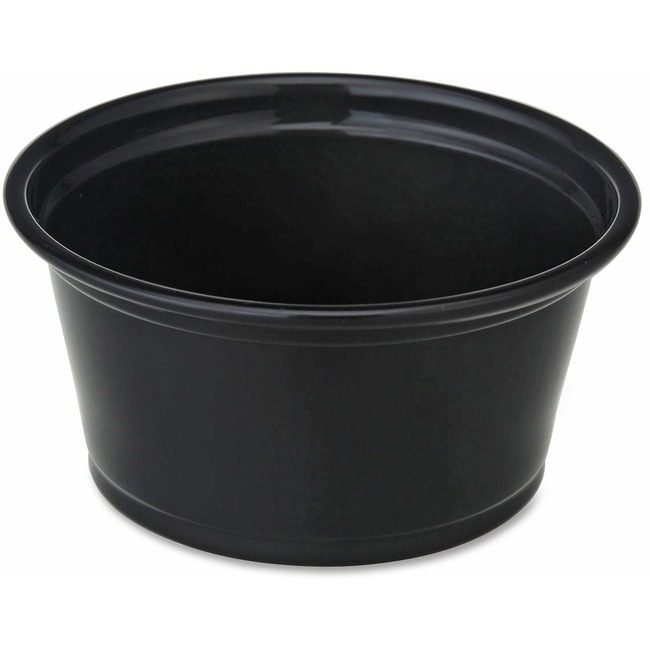 Genuine Joe Cup Portion 2 OZ BLACK GJO19066