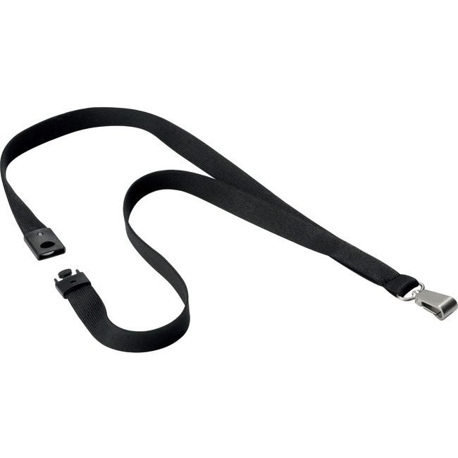 DURABLE Lanyard Textile 0.5IN Black DBL812701