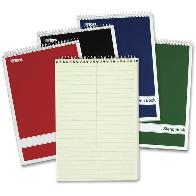 TOPS Products Book Steno 6X9 Gregg Assorted TOP80221