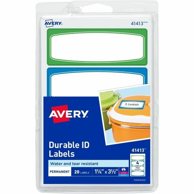 Avery Products Corporation Label Dur Hw 4UP AVE41413