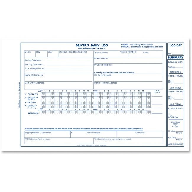 Dominion Blueline, Inc. Schneider Vizz Logbook Dlvry Drvr Dup 31ST REDS5031NCL