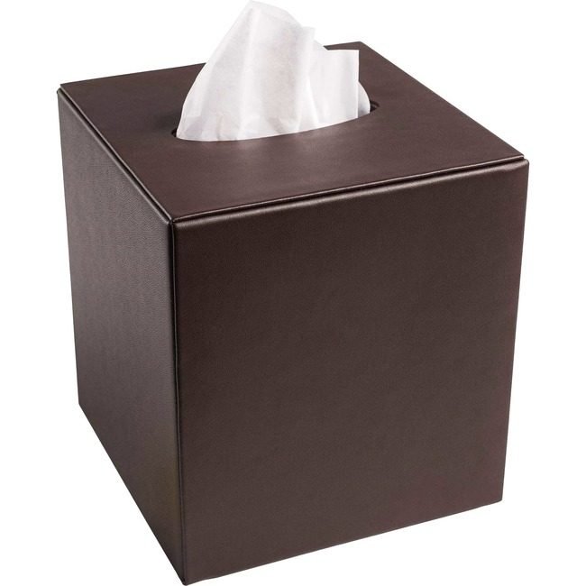 Dacasso Cover Tissue Box Lthr Bn DACA3437