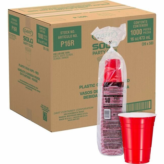 Dart Container Corporation Solo Cup Party Cold Red SCCP16RCT