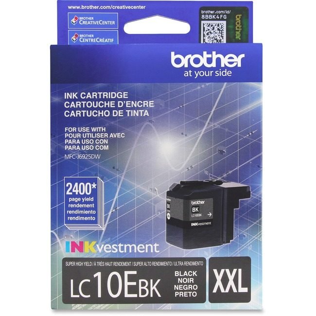 Brother International Crtdg Ink Black XXL BRTLC10EBK