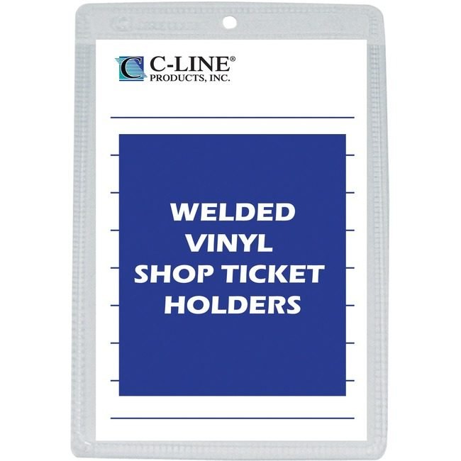 C-Line Products Holder Tckt Vyn Optop 5X8 CLI80058