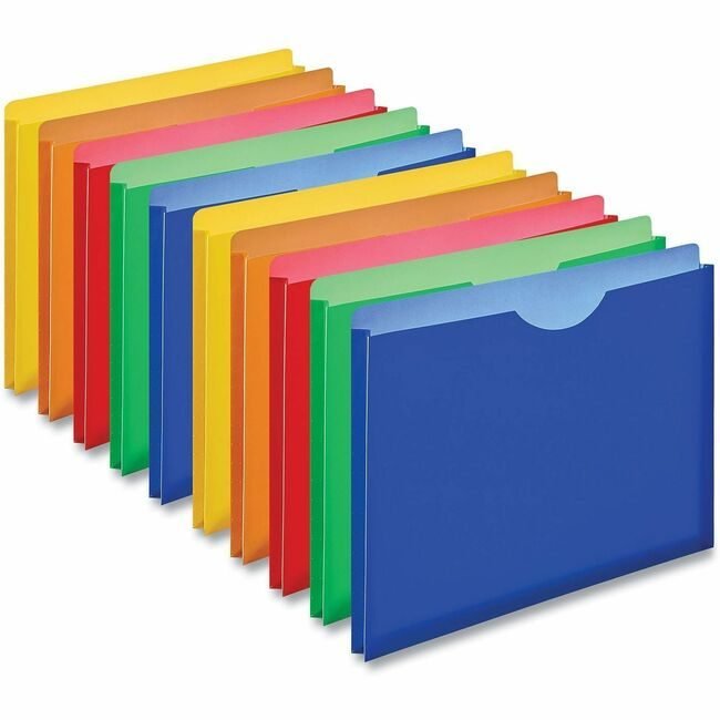 Universal Office Products Jacket Poly Prjct 10P Assorted UNV50750