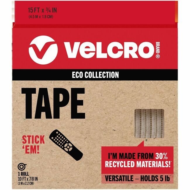 Velcro Companies Brand Tape Eco 10 X 7/8" We VEK30195