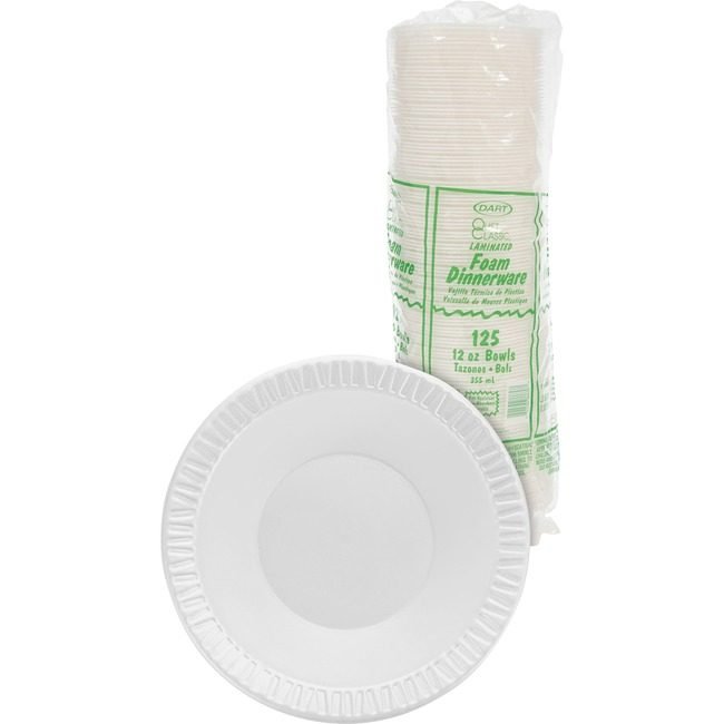 Dart Container Corporation Bowl Foam White 10-12OZ. DCC12BWWQR