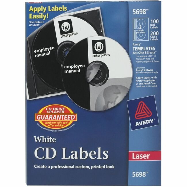 Avery Products Corporation Label Cd Laser We 100 Count AVE5698
