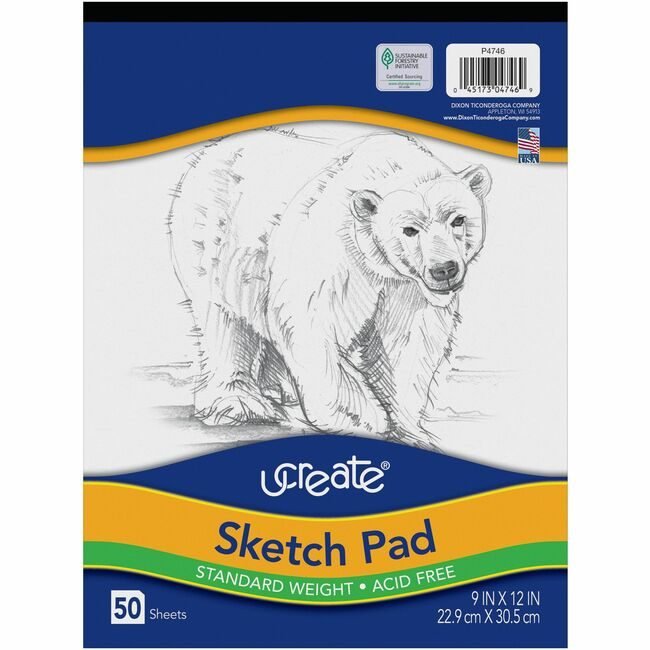 Pacon Corporation Pad Sketch 9X12 We 50SH PAC4746