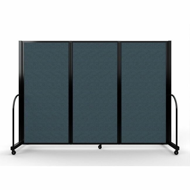 Screenflex Divider 6HX87"W Bl Bkfr SCXFSH603BDB