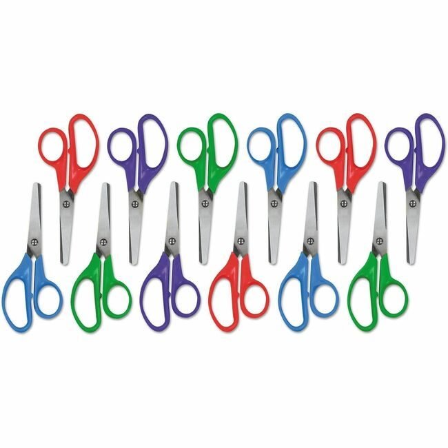 Universal Office Products Scissors Kids 5" 12 Pack Assorted UNV92023