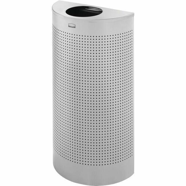 Rubbermaid Commercial Products Receptacle Hlfrnd Opntp 12G RCPSH12EPLSM
