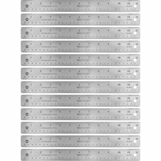 Acme United Corporation Westcott / Ruler Stainless Steel 12" ACM10415BX