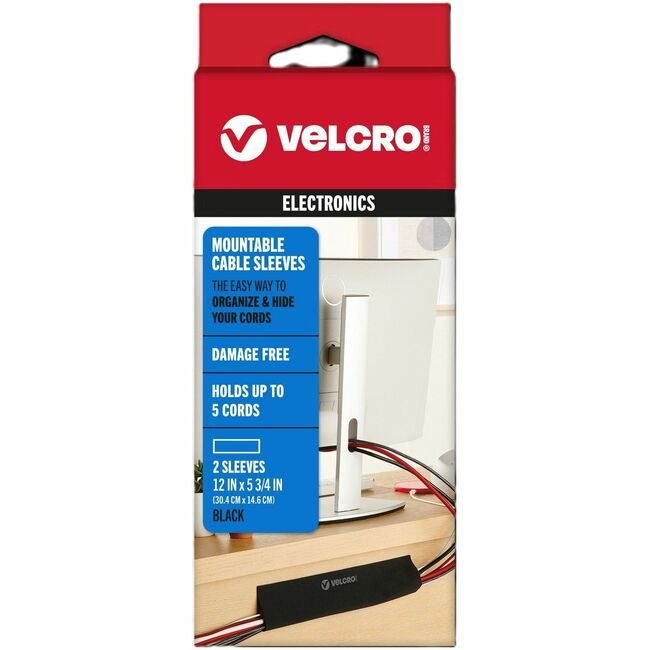 Velcro Companies Brand Cable Sleeve Mtable 12X5.75 Black VEK30797