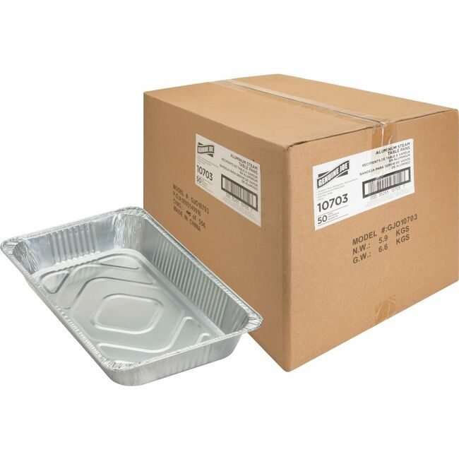 Genuine Joe Full Sz Alum Stm Table Pan GJO10703