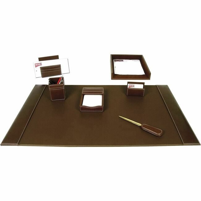 Dacasso Dsk St Lthr Bn 7PC DACD3204