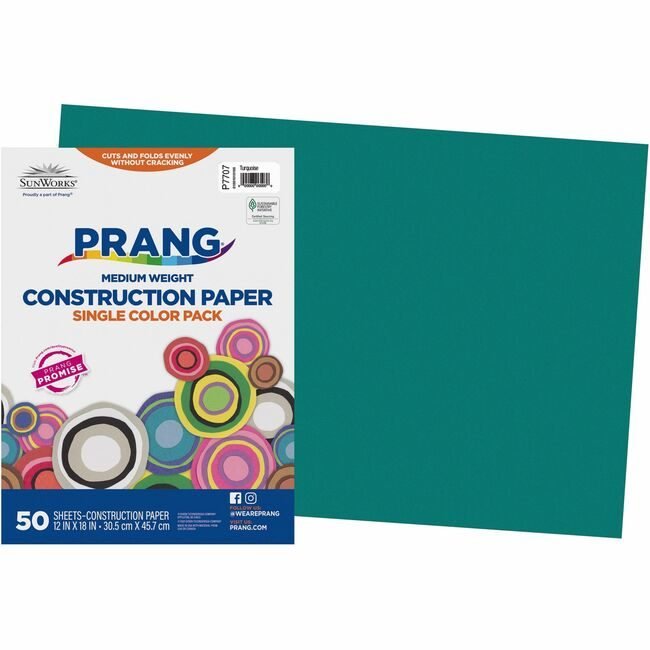 Pacon Corporation Paper Constr 12X18 Trq 50SH PAC7707